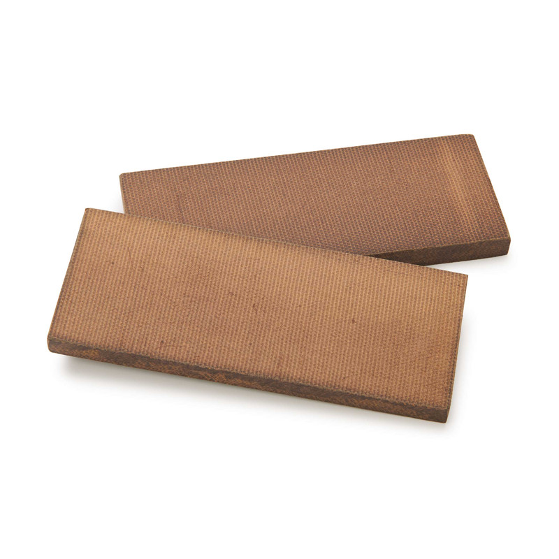 Synthetic Fibre Board Knife Scales - 3/8" x 2" x 5" - Brown - Pair